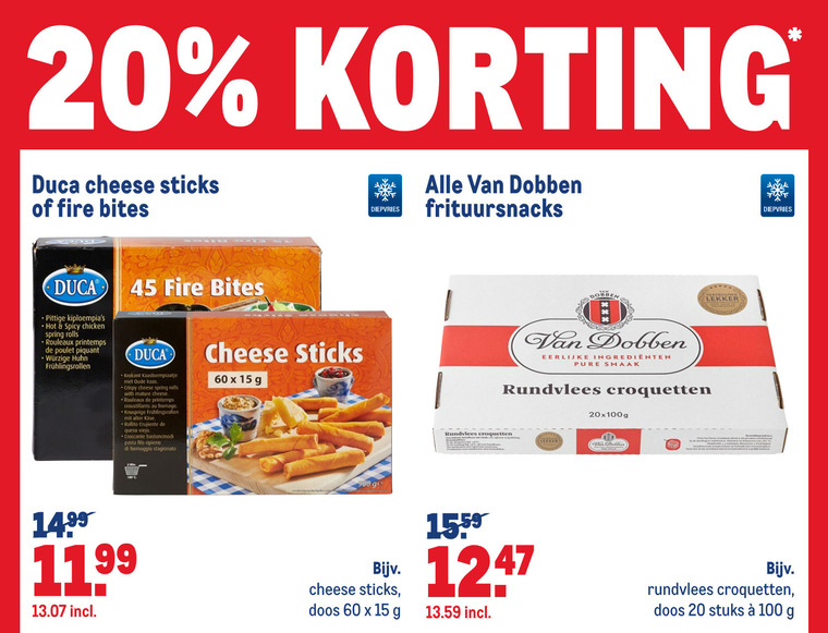 Van Dobben   kroket, snack folder aanbieding bij  Makro - details