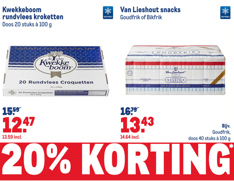 Kwekkeboom   kroket, snack folder aanbieding bij  Makro - details