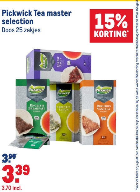 Pickwick   thee folder aanbieding bij  Makro - details