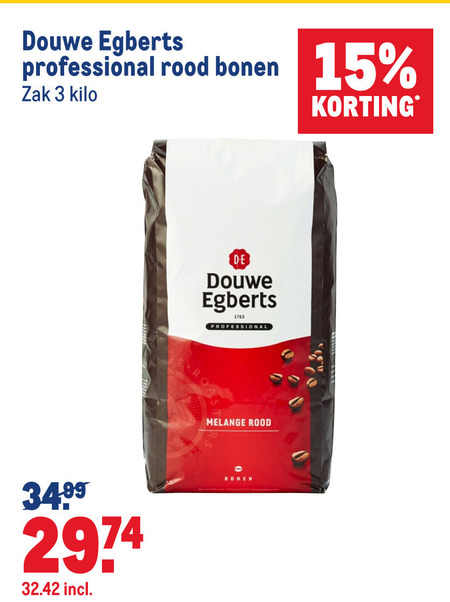 Douwe Egberts   koffiebonen folder aanbieding bij  Makro - details