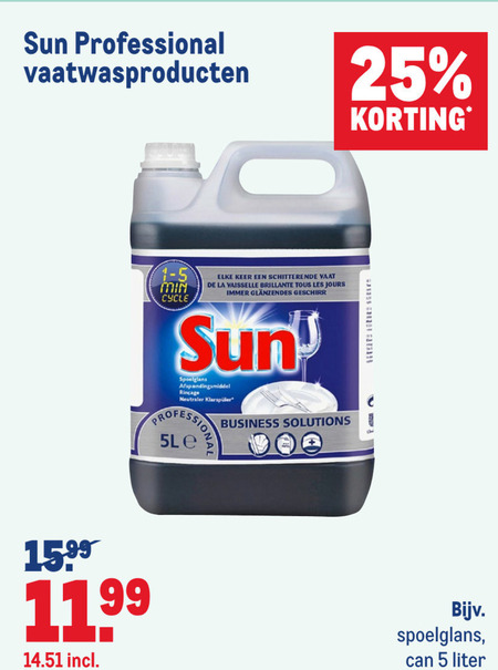 Sun   vaatwasmiddel folder aanbieding bij  Makro - details