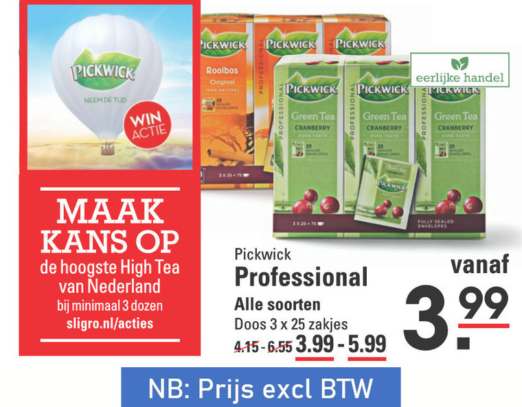 Pickwick   thee folder aanbieding bij  Sligro - details