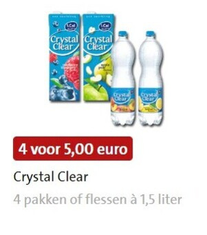 Crystal Clear   fruitdrank folder aanbieding bij  Jumbo - details