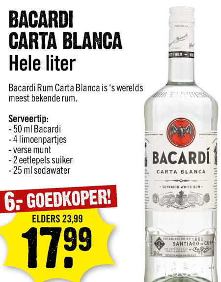 Bacardi   rum folder aanbieding bij  Dirck III - details