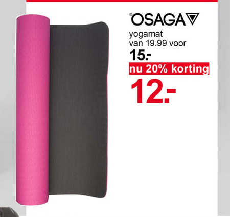 Osaga   yogamat folder aanbieding bij  Scapino - details