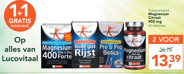 Lucovitaal   voedingssupplement folder aanbieding bij  Holland & Barrett - details