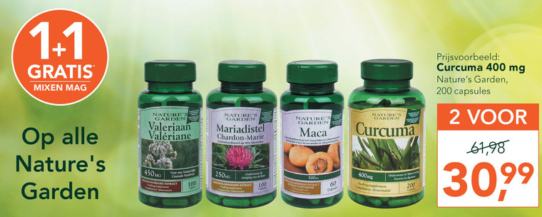 Natures Garden   voedingssupplement folder aanbieding bij  Holland & Barrett - details