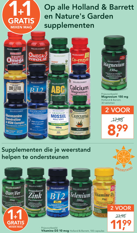 Holland and Barrett   voedingssupplement folder aanbieding bij  Holland & Barrett - details