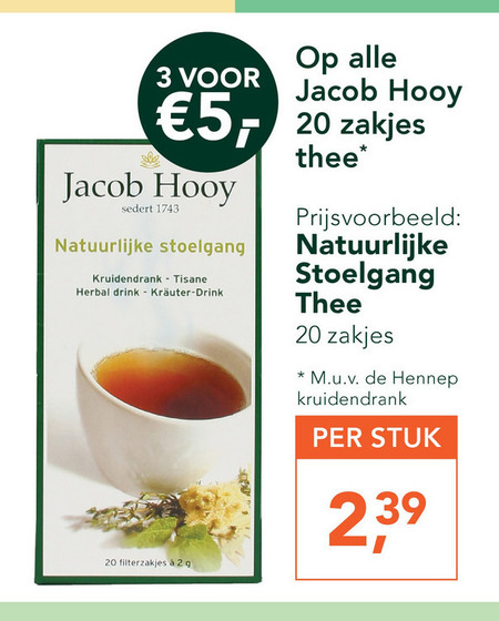 Jacob Hooy   thee folder aanbieding bij  Holland & Barrett - details