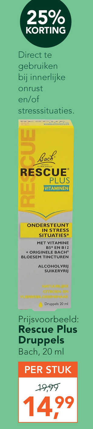 Bach Rescue   geurolie folder aanbieding bij  Holland & Barrett - details