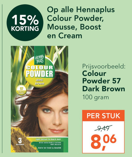 Henna Plus   haarkleuring folder aanbieding bij  Holland & Barrett - details