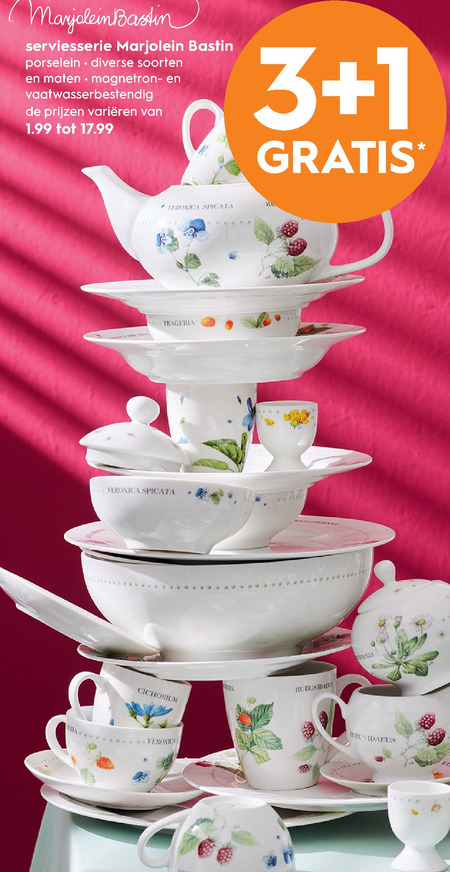 Marjolein Bastin   servies folder aanbieding bij  Blokker - details