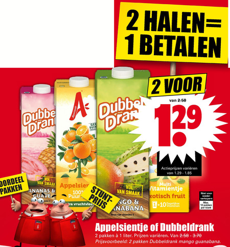 Appelsientje   fruitdrank folder aanbieding bij  Dirk - details