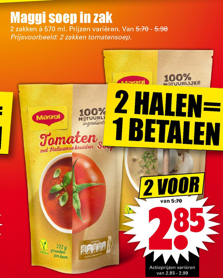 Maggi   soep folder aanbieding bij  Dirk - details