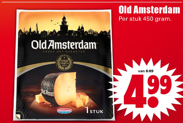 Old Amsterdam   kaas folder aanbieding bij  Dirk - details