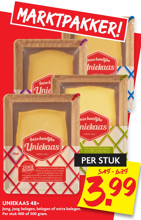 Uniekaas   kaas folder aanbieding bij  Dekamarkt - details