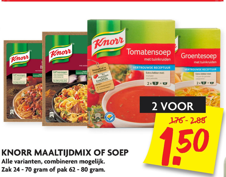 Knorr   maaltijdmix, soep folder aanbieding bij  Dekamarkt - details