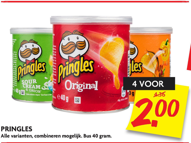 Pringles   chips folder aanbieding bij  Dekamarkt - details