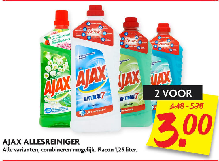 Ajax   allesreiniger folder aanbieding bij  Dekamarkt - details