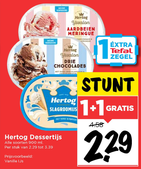 Hertog   ijsspecialiteit folder aanbieding bij  Vomar - details