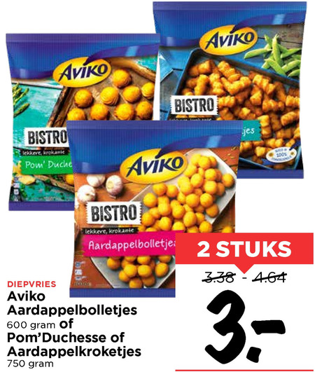 Aviko   aardappelproduct, aardappelkroketjes folder aanbieding bij  Vomar - details