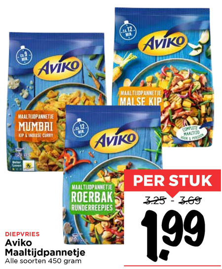 Aviko   diepvriesmaaltijd folder aanbieding bij  Vomar - details