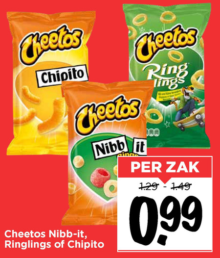 Cheetos   zoutje folder aanbieding bij  Vomar - details