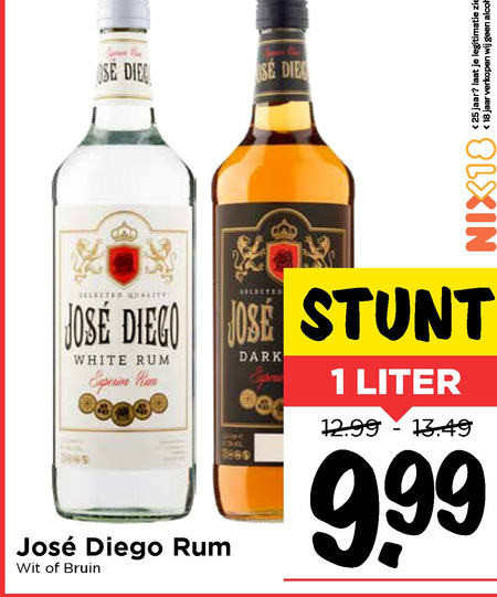 Jose Diego   rum folder aanbieding bij  Vomar - details