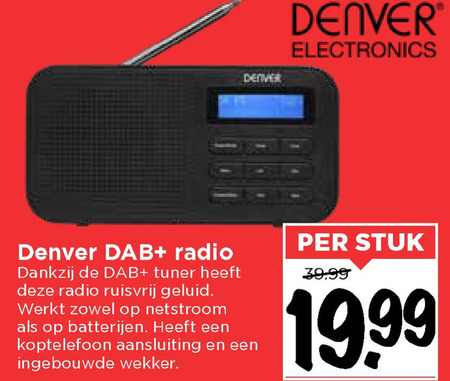 Denver   dab radio folder aanbieding bij  Vomar - details