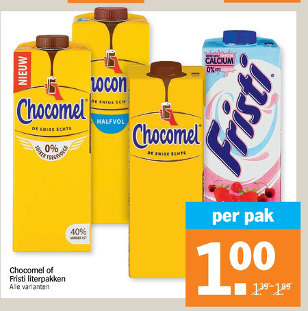 Chocomel   drinkyoghurt, chocolademelk folder aanbieding bij  Albert Heijn - details