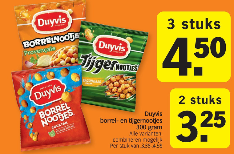 Duyvis   borrelnootjes folder aanbieding bij  Albert Heijn - details