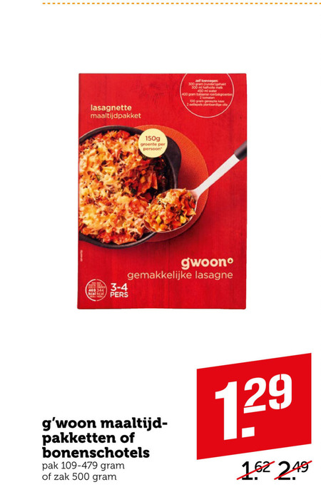 Gwoon   bonen, maaltijdmix folder aanbieding bij  Coop - details