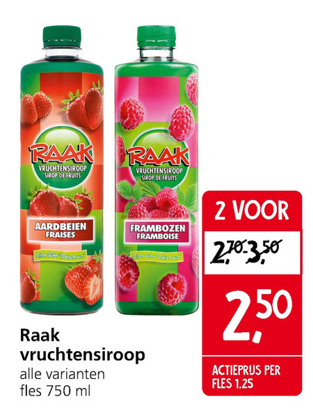 Raak   limonadesiroop folder aanbieding bij  Jan Linders - details