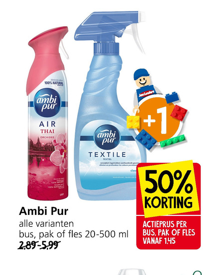 Ambi Pur   textielverfrisser, luchtverfrisser folder aanbieding bij  Jan Linders - details