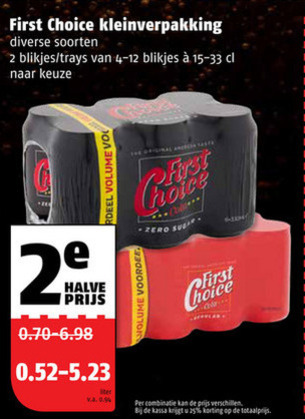 First Choice   cola folder aanbieding bij  Poiesz - details