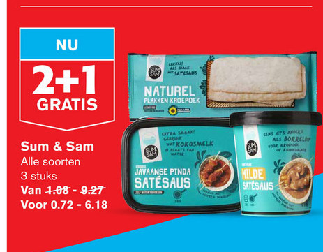 Sum and Sam   miehoen, oosterse keuken folder aanbieding bij  Hoogvliet - details