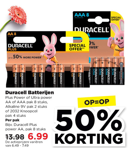 Duracell   batterij folder aanbieding bij  Plus - details