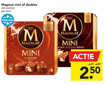 Magnum   ijslollies folder aanbieding bij  Deen - details