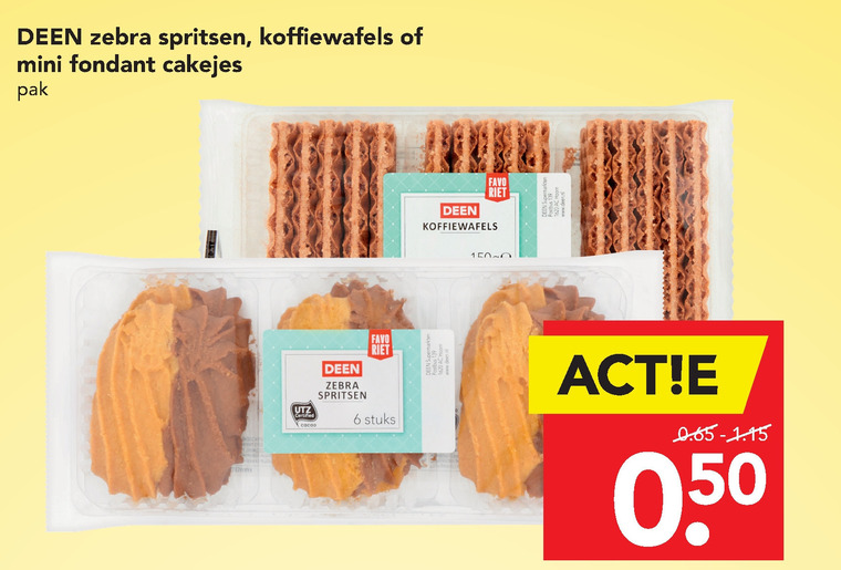 Deen Huismerk   spritsen, wafels folder aanbieding bij  Deen - details