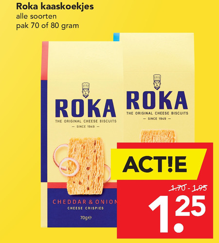 Roka   kaaszoutjes folder aanbieding bij  Deen - details