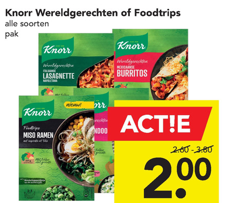 Knorr   maaltijdmix folder aanbieding bij  Deen - details