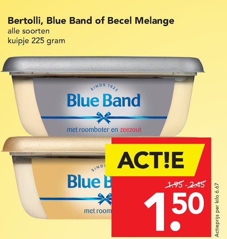 Blue Band   margarine folder aanbieding bij  Deen - details