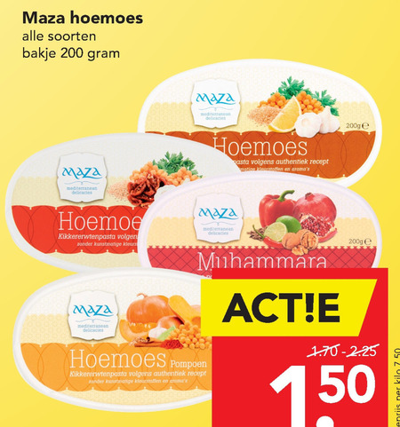 Maza   houmous folder aanbieding bij  Deen - details