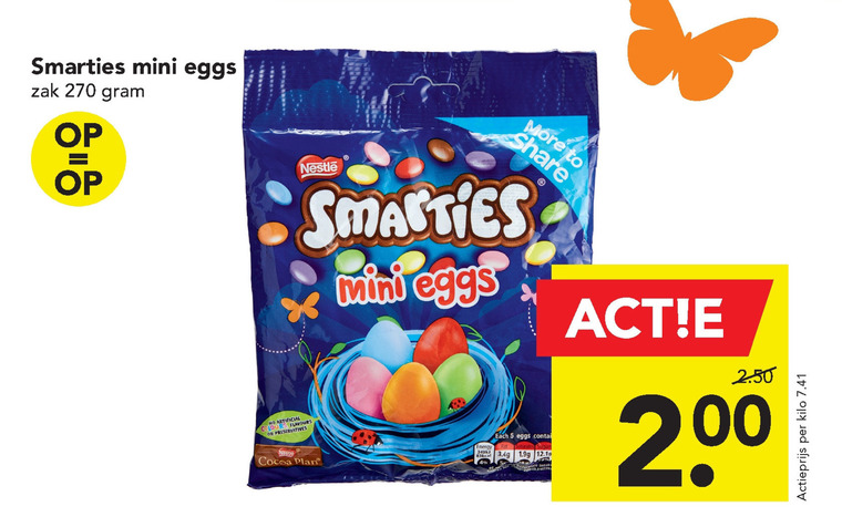 Smarties   paaseitjes folder aanbieding bij  Deen - details