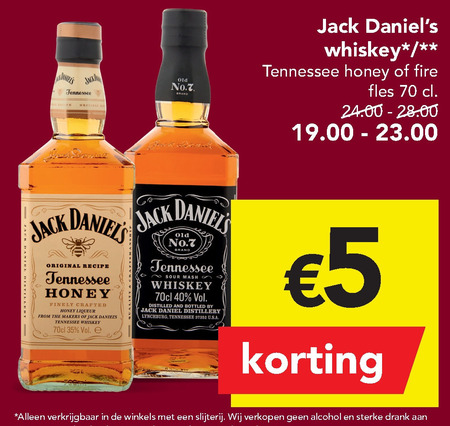 Jack Daniels   whisky folder aanbieding bij  Deen - details