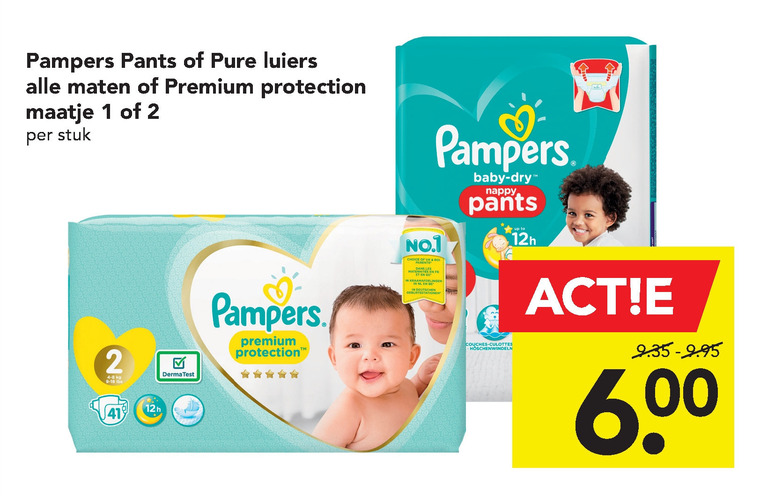 Pampers   luierbroekjes, luiers folder aanbieding bij  Deen - details