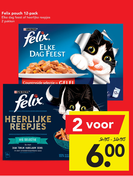 Felix   kattenvoer folder aanbieding bij  Deen - details