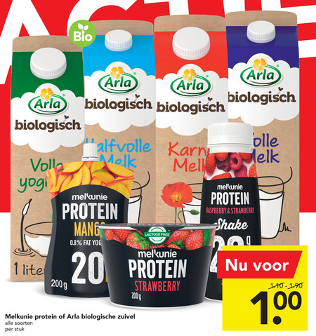 Arla   zuivel, zuivelsnack folder aanbieding bij  Deen - details