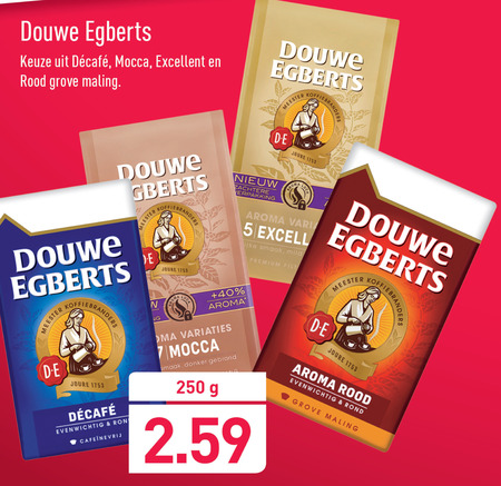 Douwe Egberts   koffie folder aanbieding bij  Aldi - details