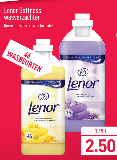 Lenor   wasverzachter folder aanbieding bij  Aldi - details